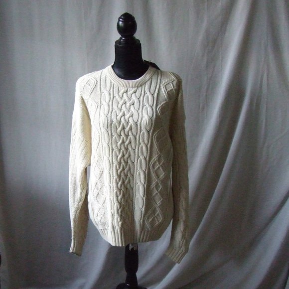 BHC Other - Cable knit sweater Sears BHC men's pull over vintage 80s new old stock cabincore